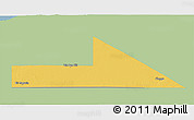 Savanna Style 3D Map of Bir Mogrein, single color outside