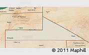Shaded Relief 3D Map of Bir Mogrein, satellite outside