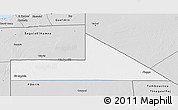 Silver Style 3D Map of Bir Mogrein
