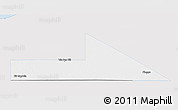 Silver Style 3D Map of Bir Mogrein, single color outside