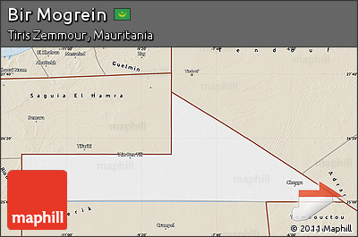 Classic Style Map of Bir Mogrein