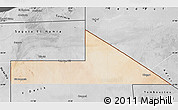 Satellite Map of Bir Mogrein, desaturated
