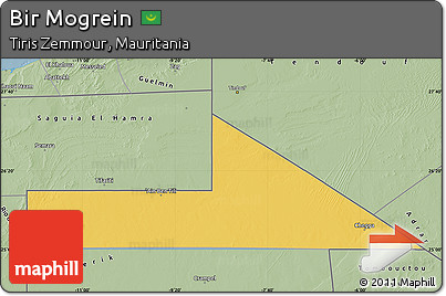 Savanna Style Map of Bir Mogrein