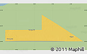 Savanna Style Map of Bir Mogrein, single color outside