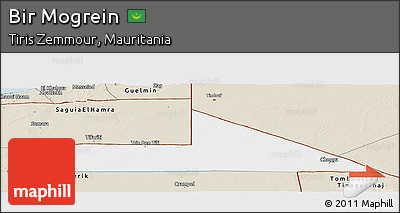 Classic Style Panoramic Map of Bir Mogrein