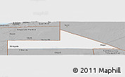 Gray Panoramic Map of Bir Mogrein