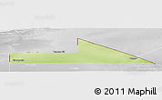 Physical Panoramic Map of Bir Mogrein, lighten, desaturated