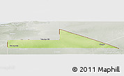 Physical Panoramic Map of Bir Mogrein, lighten, semi-desaturated