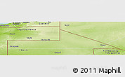 Physical Panoramic Map of Bir Mogrein