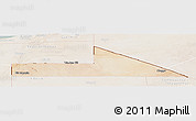 Satellite Panoramic Map of Bir Mogrein, lighten
