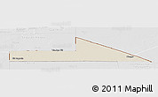 Shaded Relief Panoramic Map of Bir Mogrein, lighten, desaturated
