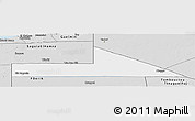 Silver Style Panoramic Map of Bir Mogrein