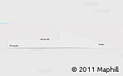 Silver Style Panoramic Map of Bir Mogrein, single color outside
