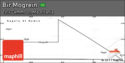 Blank Simple Map of Bir Mogrein