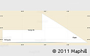 Classic Style Simple Map of Bir Mogrein, single color outside
