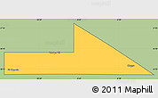 Savanna Style Simple Map of Bir Mogrein, cropped outside