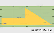 Savanna Style Simple Map of Bir Mogrein, single color outside