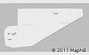 Gray 3D Map of F Derik, single color outside