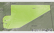 Physical 3D Map of F Derik, darken, semi-desaturated