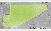 Physical 3D Map of F Derik, desaturated