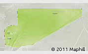 Physical 3D Map of F Derik, lighten, semi-desaturated