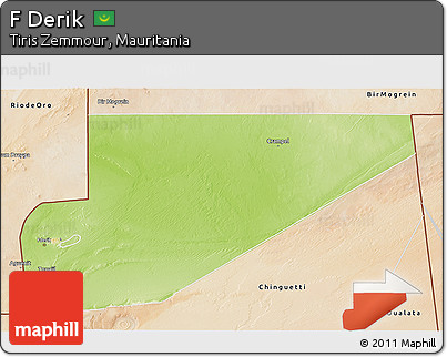 Physical 3D Map of F Derik, satellite outside