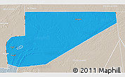 Political 3D Map of F Derik, lighten, semi-desaturated