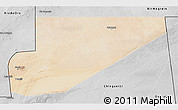 Satellite 3D Map of F Derik, desaturated