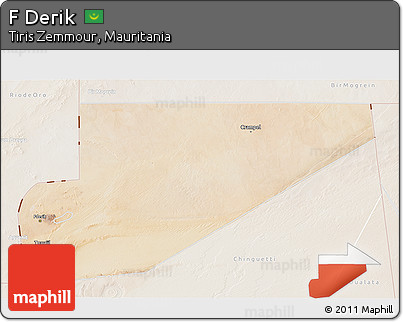 Satellite 3D Map of F Derik, lighten