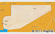 Satellite 3D Map of F Derik, political outside