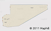 Shaded Relief 3D Map of F Derik, cropped outside