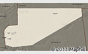 Shaded Relief 3D Map of F Derik, darken