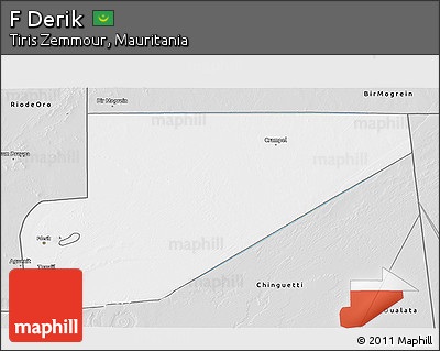 Silver Style 3D Map of F Derik