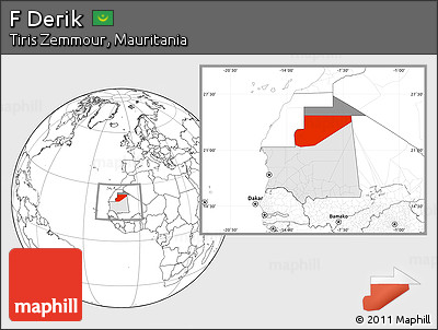 Blank Location Map of F Derik, highlighted country, highlighted parent region, within the entire country