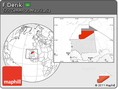 Blank Location Map of F Derik, highlighted country, highlighted parent region, within the entire country