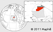 Blank Location Map of F Derik, highlighted country, highlighted parent region, within the entire country