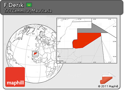 Blank Location Map of F Derik, highlighted country, highlighted parent region