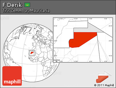 Blank Location Map of F Derik, highlighted parent region