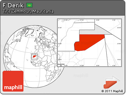 Blank Location Map of F Derik, highlighted parent region