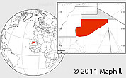 Blank Location Map of F Derik, highlighted parent region