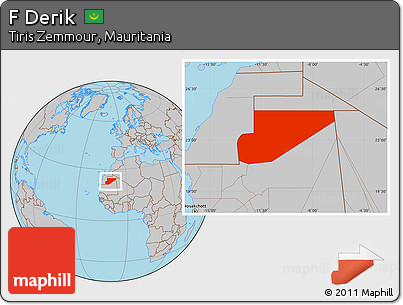 Gray Location Map of F Derik