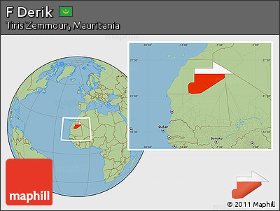 Savanna Style Location Map of F Derik, highlighted parent region, within the entire country