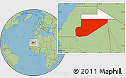 Savanna Style Location Map of F Derik, highlighted parent region