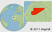 Savanna Style Location Map of F Derik