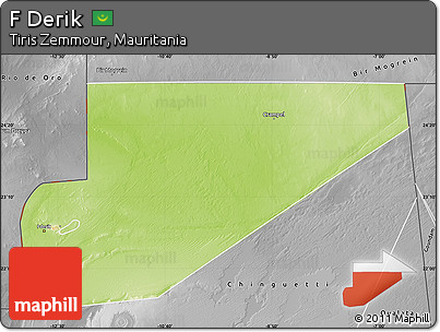Physical Map of F Derik, desaturated