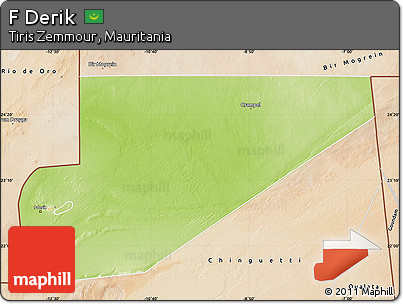Physical Map of F Derik, satellite outside