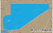 Political Map of F Derik, semi-desaturated