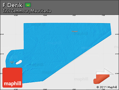 Political Map of F Derik, single color outside