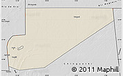 Shaded Relief Map of F Derik, desaturated