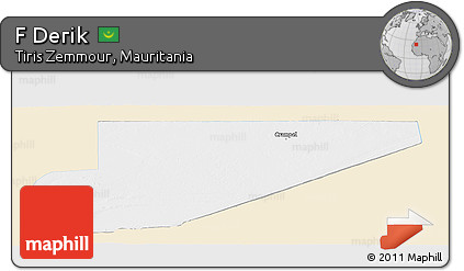 Classic Style Panoramic Map of F Derik, single color outside